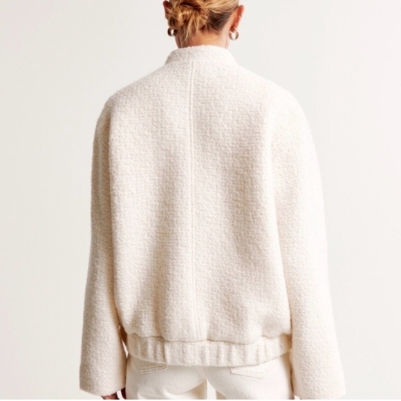 Abercrombie & Fitch Wool-Blend Bomber Jacket - Picture 3 of 9